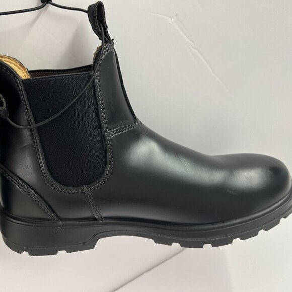 NWOT Aquatherm Bryanna Black Leather Pull On Water Resistant Chelsea Boots Sz 9 - Picture 15 of 16